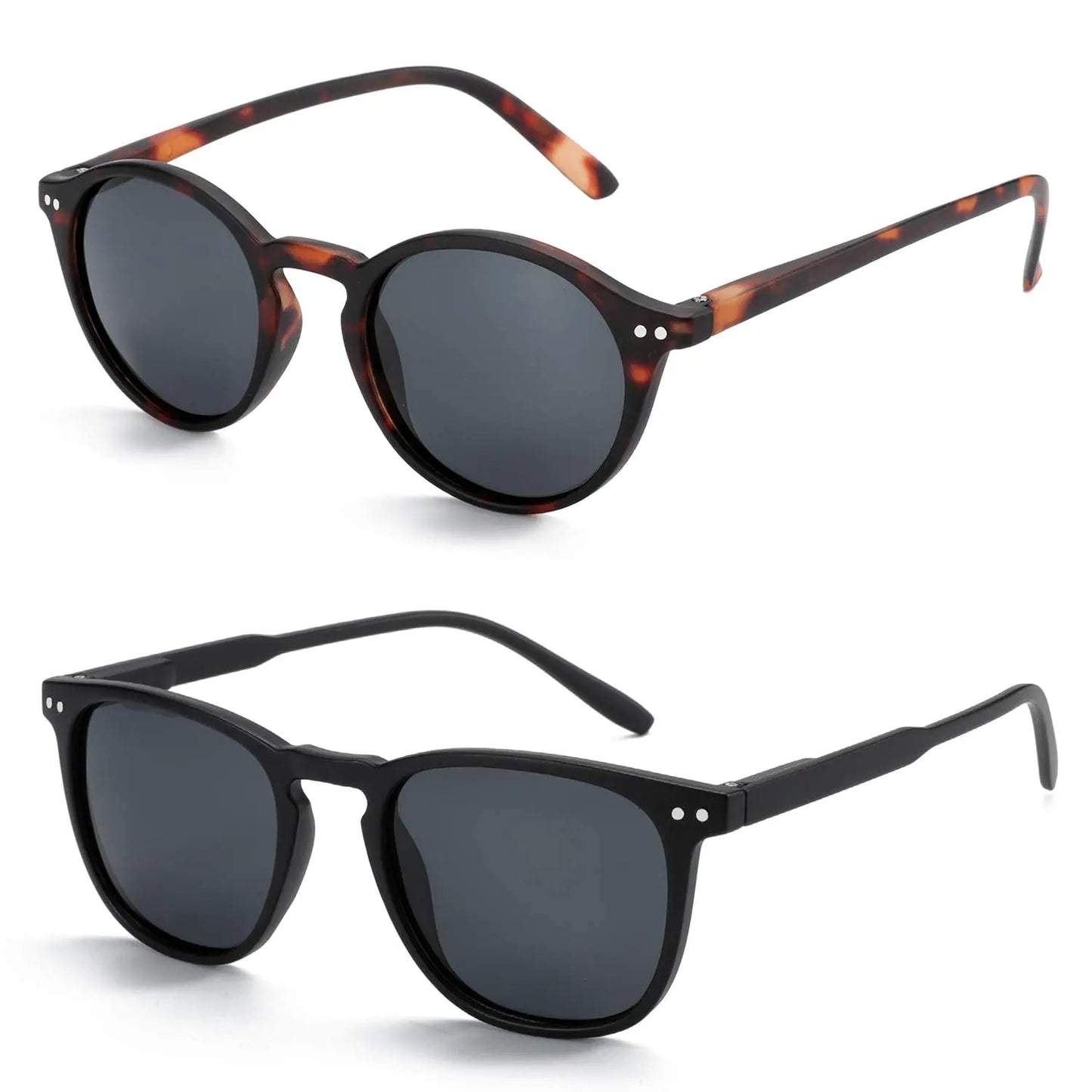 ZENOTTIC Retro Small Round Polarized Sunglasses – Lightweight Vintage UV400 Shades for Men & Women