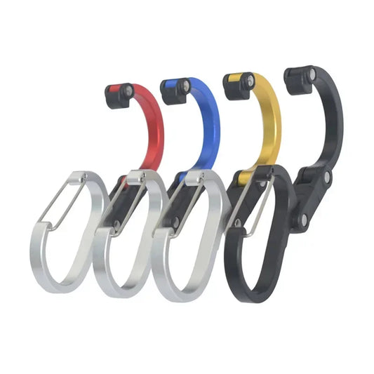 360° Rotating Gear Clip Carabiner - Multifunctional Strong Buckle Hook for Camping, Hiking & Travel Backpacks