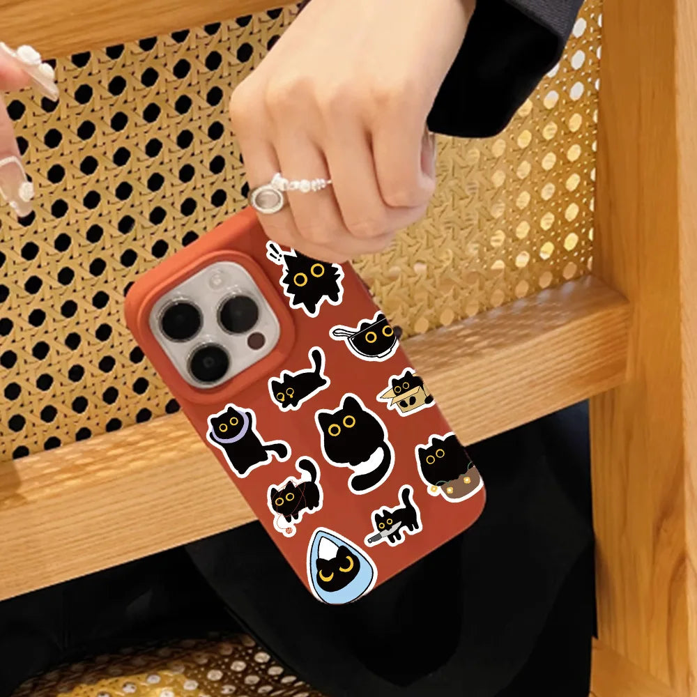 500pcs Cute Cat Stickers – DIY Graffiti, Envelope Seals, Stationery, Children’s Reward & Decorative Stickers