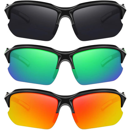 2024 Sports Polarized Sunglasses for Men – UV400 Cycling, Running & Fishing Sun Glasses, Lightweight Outdoor Goggles