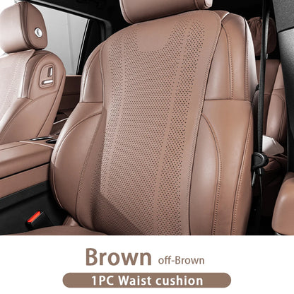 Universal Leather Car Seat Cushion - Breathable Perforated Four-Season Seat Cover