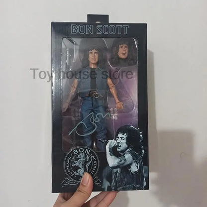 NECA Highway to Hell Angus Young & Bon Scott Action Figure – 18cm Collectible Toy Gift