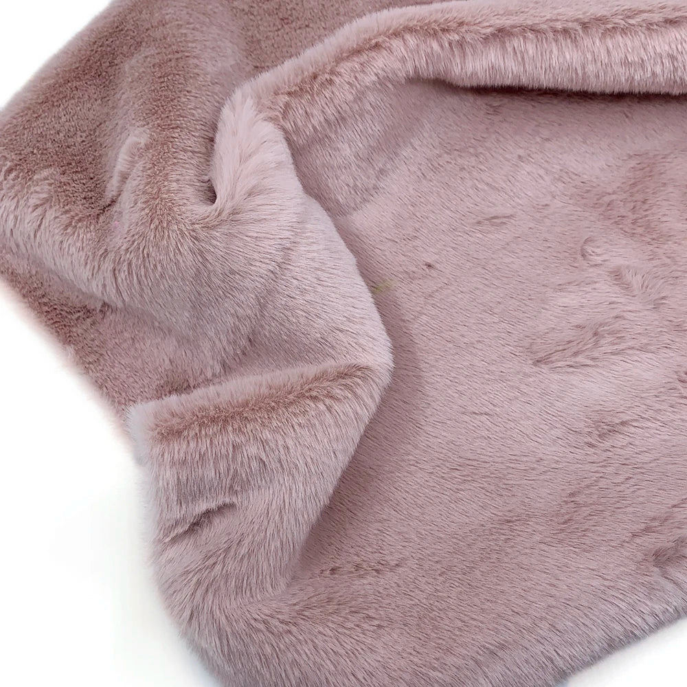 Faux Rabbit Fur Fabric – 50/80/160cm Super Soft 10mm Pile Plush Material for Stuffed Toys & Sewing