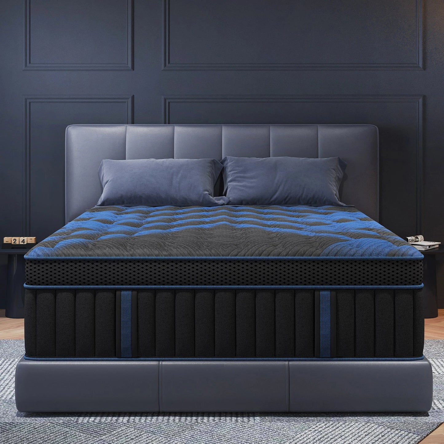 Gel Memory Foam Hybrid Mattress - 12" Pocket Spring Medium Firm Mattress in a Box with Motion Isolation for Twin, Full, Queen & King Beds