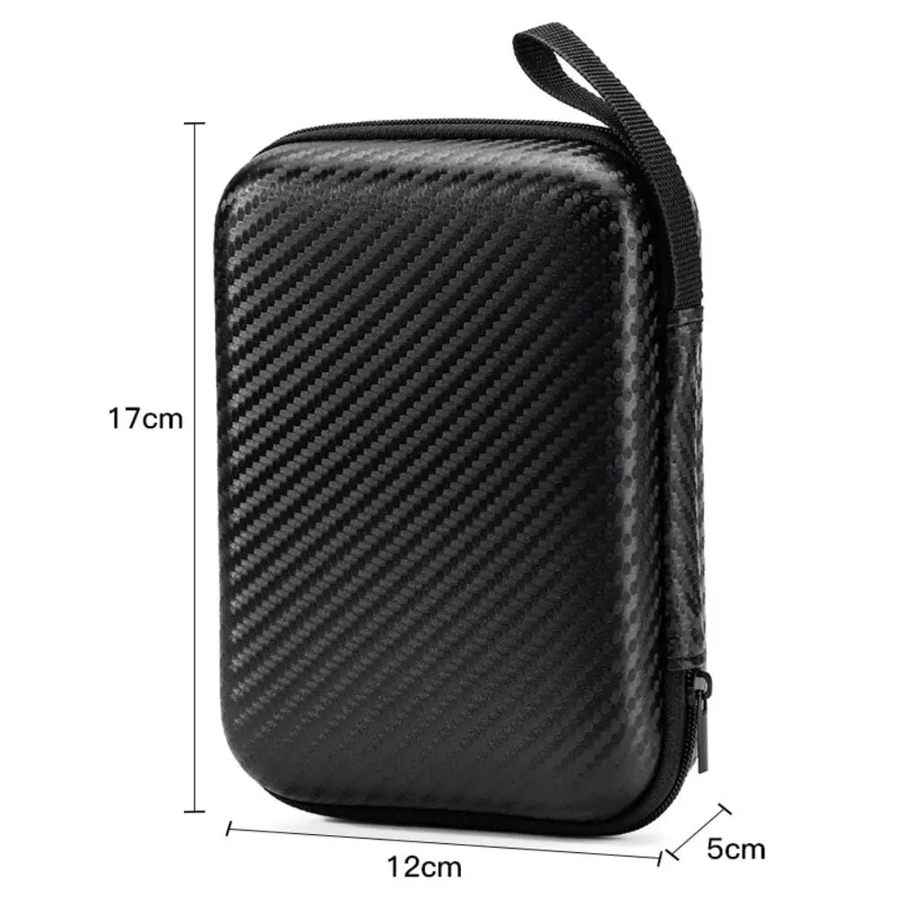 Shockproof Waterproof Headphone Case – EVA Hard Shell Carrying Box with Double Zipper & Dustproof Design