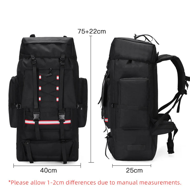 130L Hiking & Camping Backpack - Large Molle Trekking Rucksack for Men, Outdoor Travel & Sports Bag