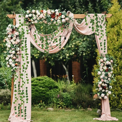 Artificial Ivy Garland - Silk Green Leaf Creeper Vine for Home Decor, Weddings & Hanging Decorations