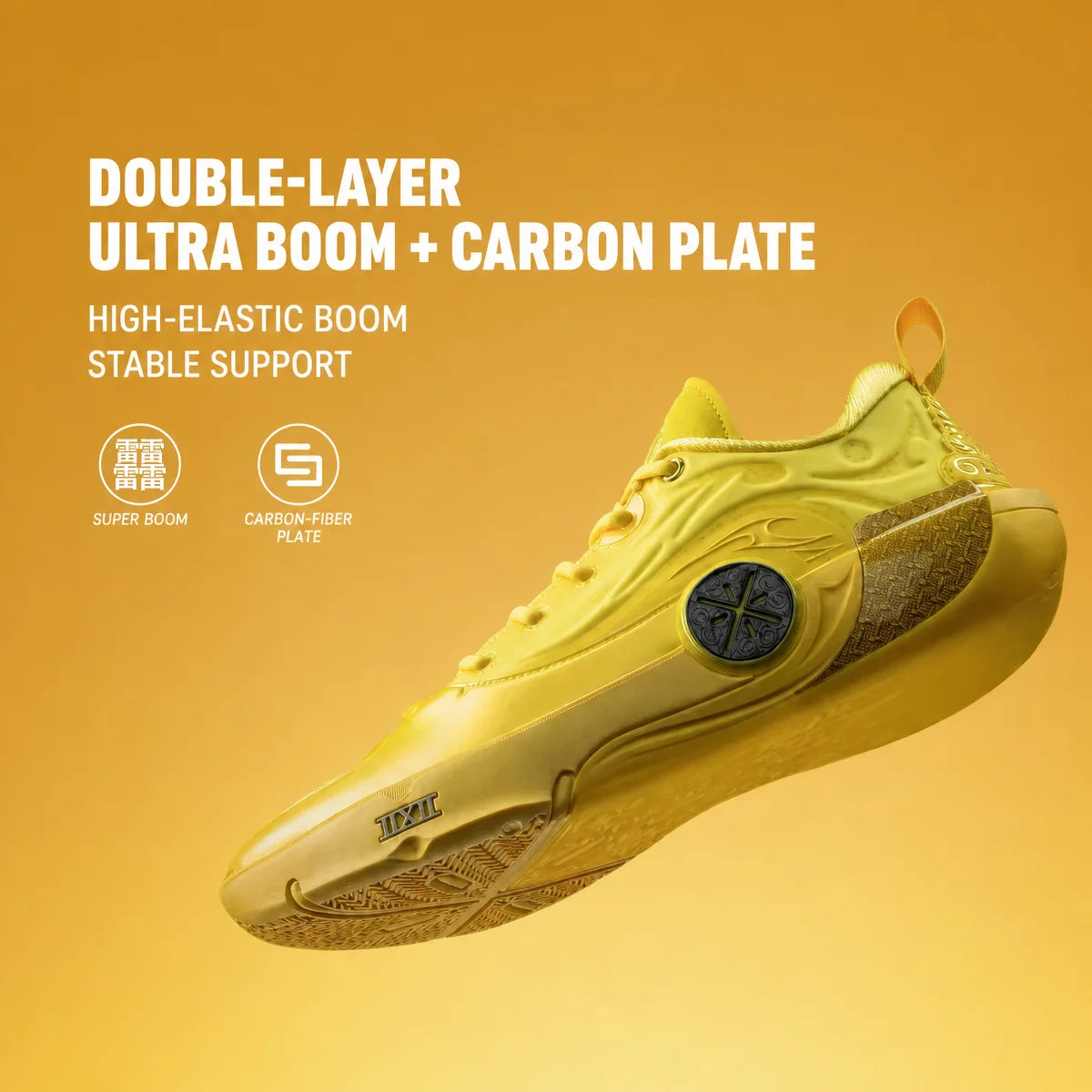 Li-Ning WAY OF WADE 12 Men's Basketball Shoes - SUPER BOOM Cushion Carbon-Fiber Plate Competition Sneakers