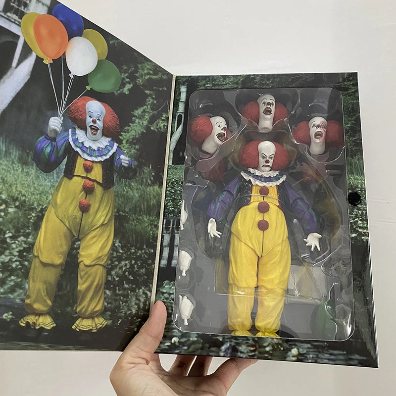 NECA Joker & Stephen King Pennywise Clown Action Figures – Halloween Decoration Gift Toys