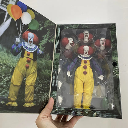 NECA Joker & Stephen King Pennywise Clown Action Figures – Halloween Decoration Gift Toys