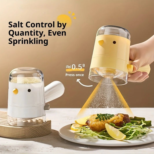 Bird-Shaped Salt Dispenser - Press-Type Seasoning Bottle with Dustproof Quantitative Spice Control