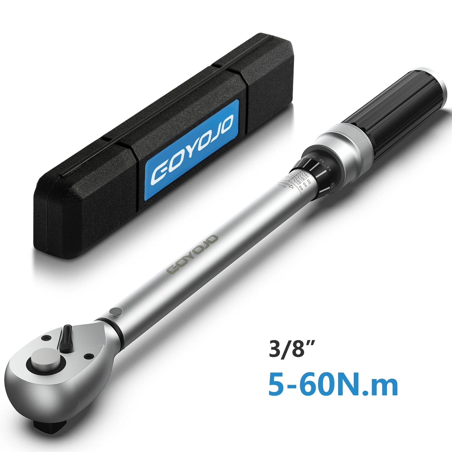 3/8” & 1/4” Torque Wrench | 5-60Nm & 5-25Nm Square Drive Pro Torque Key for Bicycle & Automotive Repair