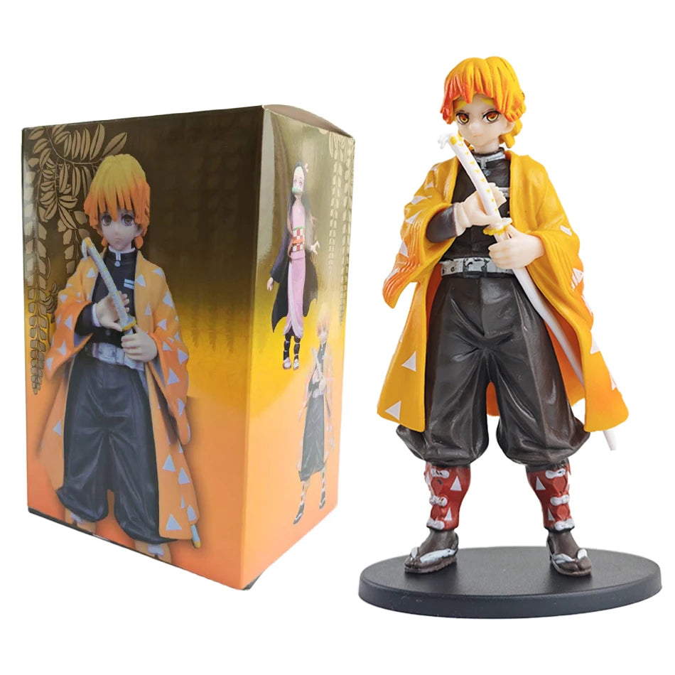Demon Slayer Kimetsu No Yaiba Action Figures – Tanjirou, Zenitsu & Nezuko PVC Model Toys