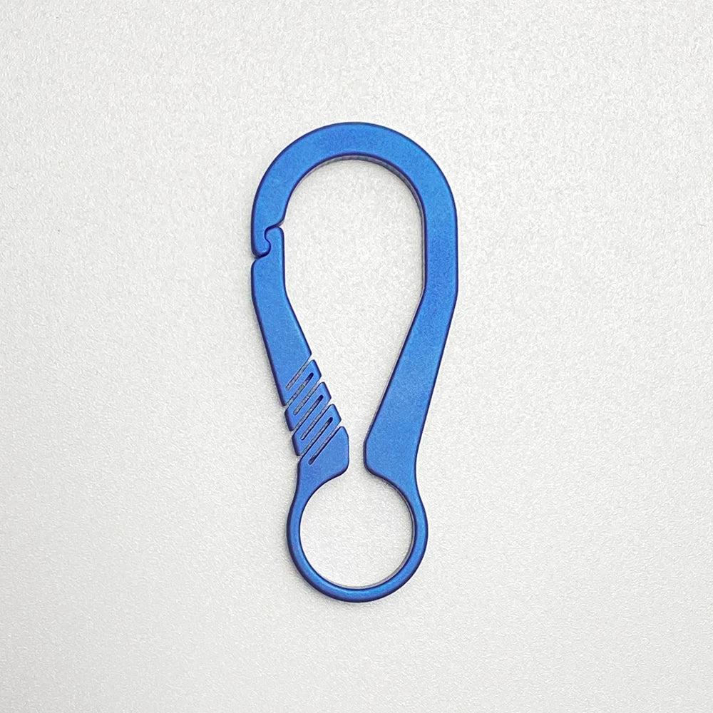 Titanium Key Chain - Lightweight Men’s EDC Quickdraw Carabiner Buckle Key Ring Outdoor Tool