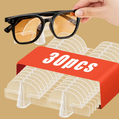10/16/20/30/40pcs Wall-Mounted Glasses Holder – Fashionable Eyeglass Storage Rack
