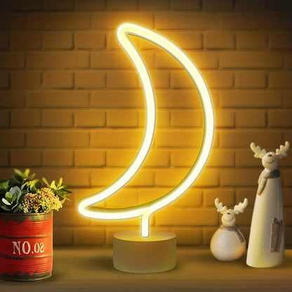 Countertop Decorative Neon Sign – USB or Battery-Powered Night Light for Holiday, Party, Kitchen & Home Decor