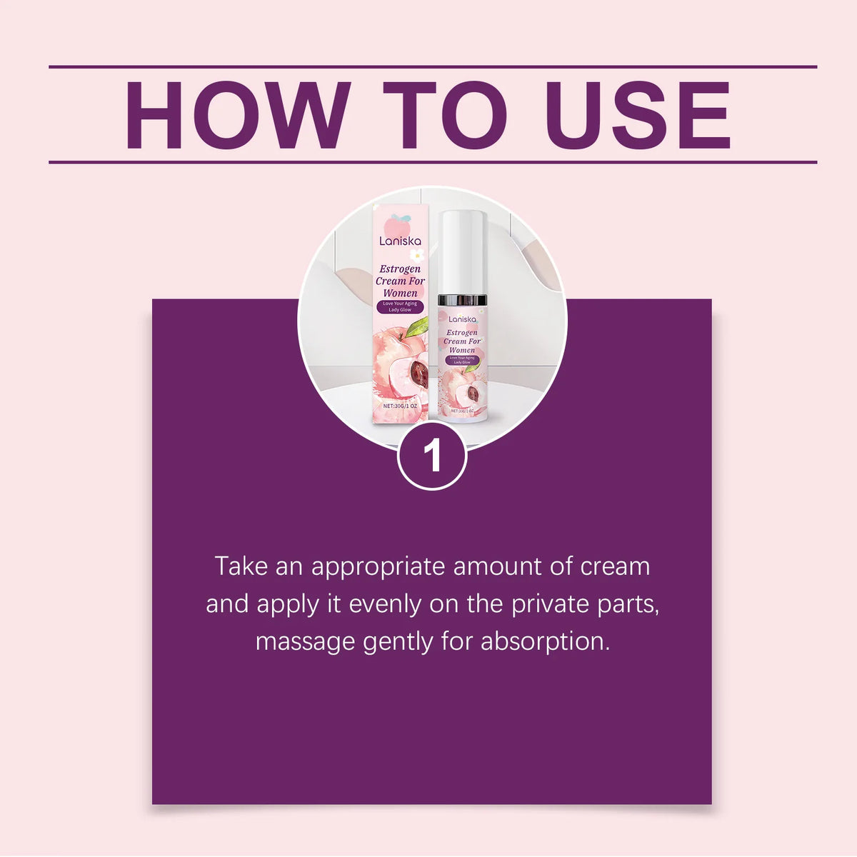 Women's Comfort Care Cream - Moisturizing Massage Cream for Menopause and Daily Self-Care