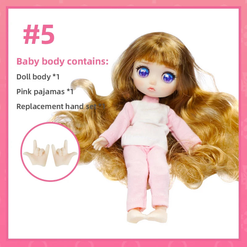 Lady Doolli 1/12 BJD Dolls Blind Box – 15cm Ob11 Mystery Anime Figure Toy, Kawaii Designer Gift