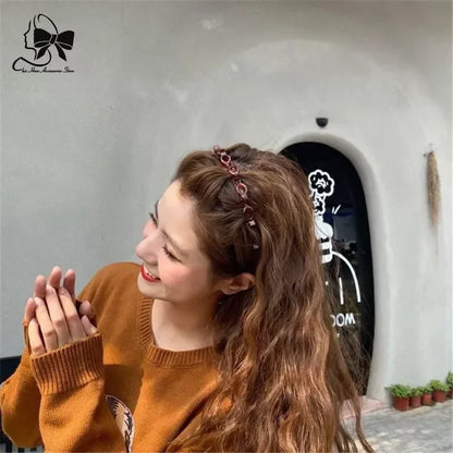 2024 New Double Band Headbands for Women – Non-Slip Hair Bands with Clips, Bezel Hair Hoop, Fashion Headwear