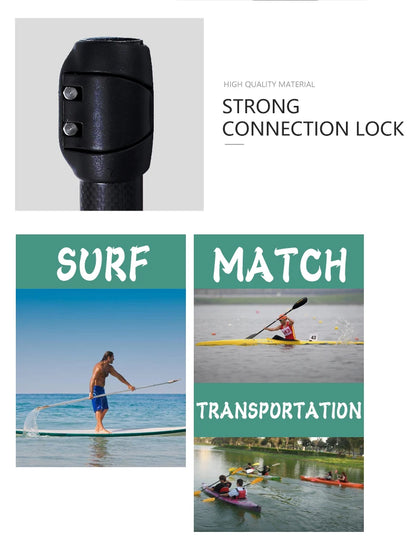 2-Section Kayak Paddle – Inflatable Stand Up Paddle with ABS Double Blade & Fiberglass Shaft