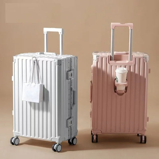 Multifunctional Large Capacity Suitcase – Universal Wheel Trolley with Password Lock for Men, Women & Students
