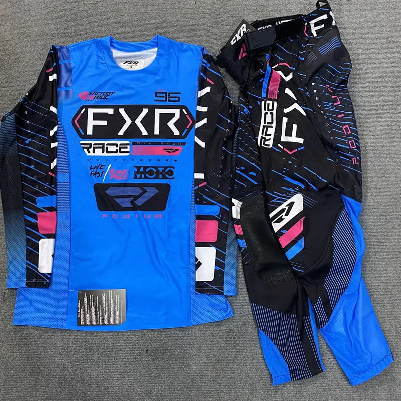 FXR 2025 PODIUM/CLUTCH PRO Gear Set – Dirt Bike Motocross Jersey & Pants Combo for Off-Road Riding