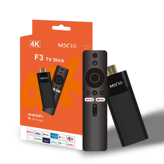 MX10-F3 Android 13.0 TV Stick Box – H313 Quad-Core, WiFi 6, Bluetooth 5.0, 8K Support, 2+16GB/4+32GB/4+64GB Options