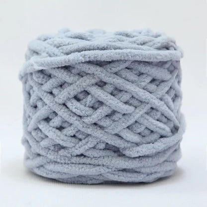 100g Chenille Knitting Yarn – Soft Thick Cotton Ice Strip Wool for DIY Hand Knitting Scarves & Crafts