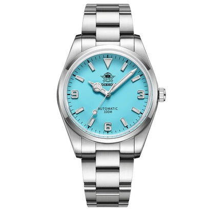ADDIESDIVE Luxury Men’s Automatic Watch — BGW9 Luminous Bubble Mirror, Sapphire Glass, 100M Waterproof Steel Analog Timepiece