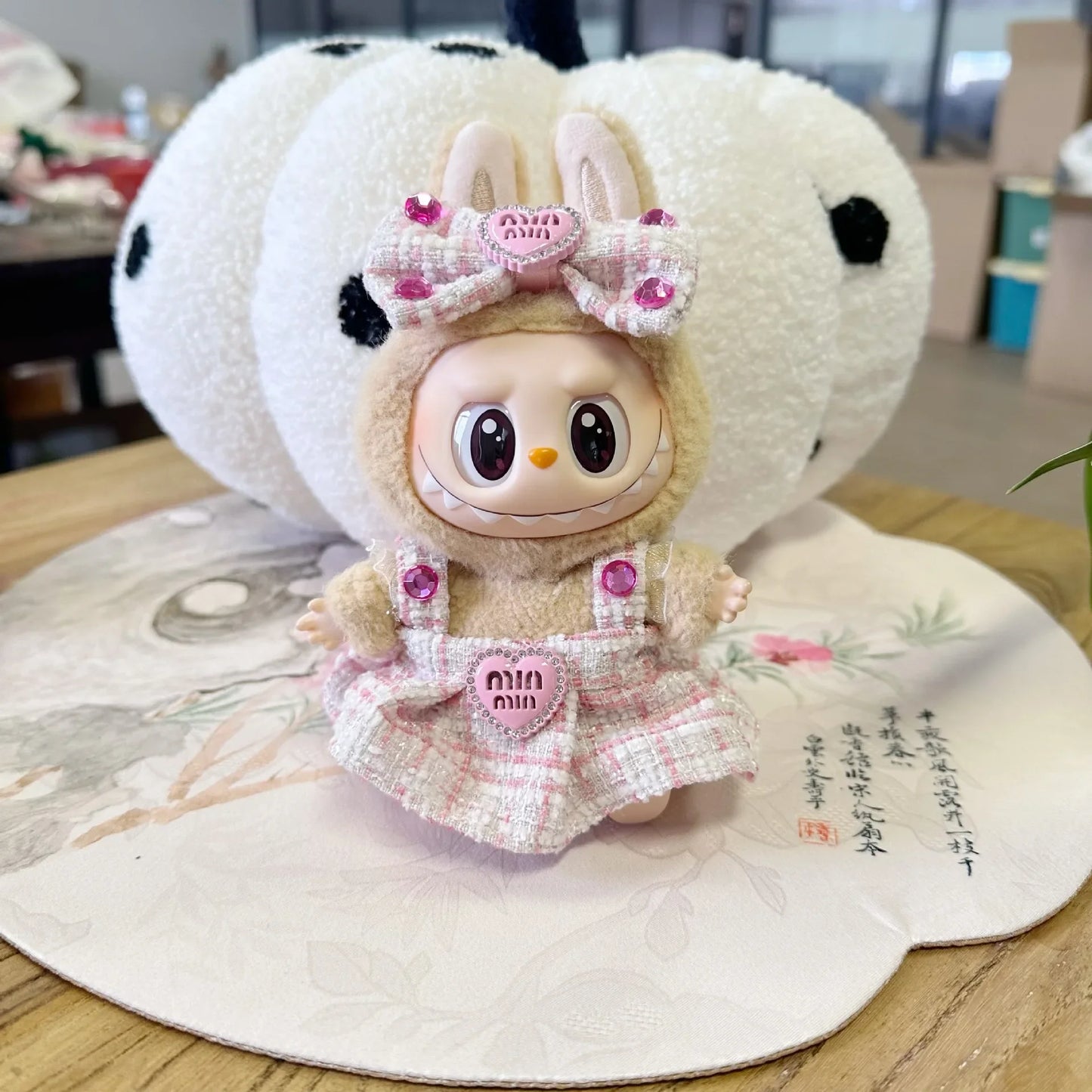17cm Mini Plush Doll Clothes – Korea Kpop Exo Labubu Idol Suit Outfit Accessories, Doll Clothing Gift (Clothes Only)