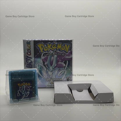 Pokemon Series GBC Game Cartridge in Box USA Version – Red, Blue, Yellow, Green, Gold, Silver, Crystal