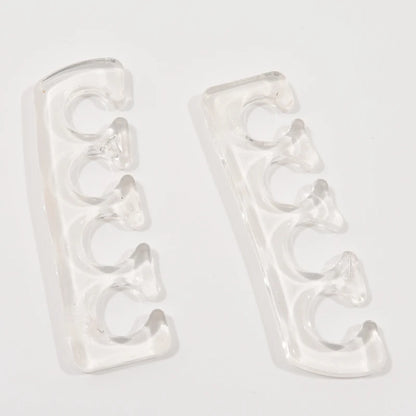 Soft Silicone Toe Separators - Flexible Finger Spacers for Pedicure, Nail Polish, Foot Care & Toe Alignment
