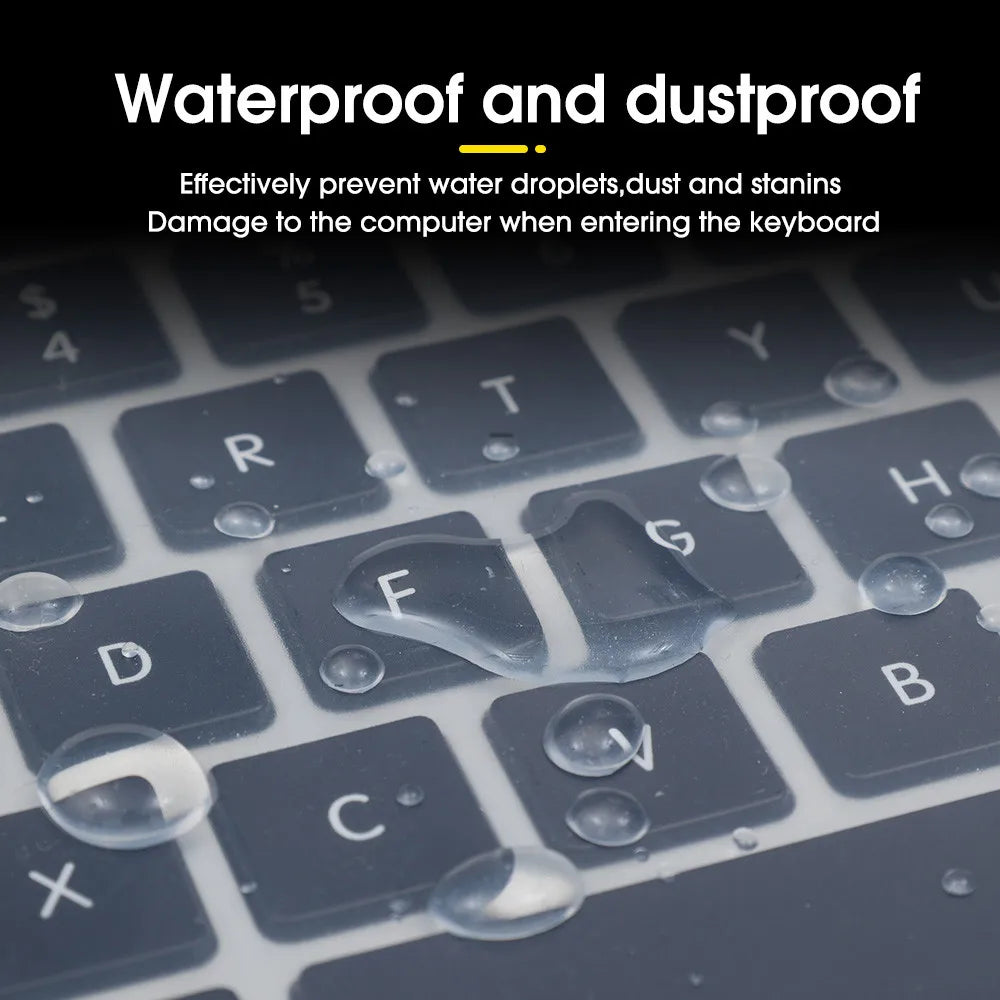 Universal Laptop Keyboard Silicone Cover 13–14" / 15–17" - Dustproof Waterproof Protective Keyboard Film