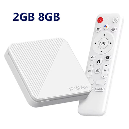 4K Android 14 Smart TV Box, 2GB RAM, 8GB/16GB Storage, HDR10+, Dual WiFi, Bluetooth, Quad-Core HD Media Player