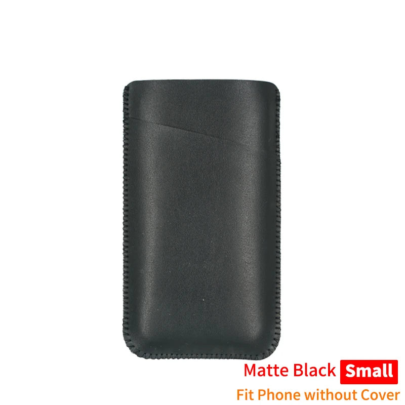 Universal PU Leather Phone Bag - Protective Pocket Wallet Pouch for iPhone 14–17 Pro Max Plus and Samsung Note 20 S21