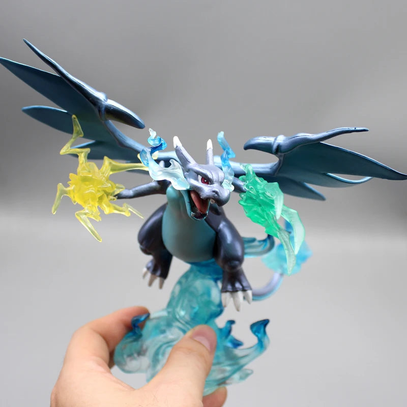 18cm Pokémon Charizard X Figure – GK Super Anime Model for Desktop Decoration & Kids Birthday Toys
