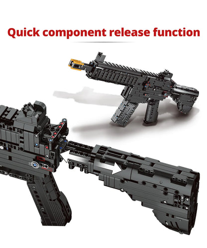 ZKZC WW2 Military Weapon Building Block Set – Shotgun, Sniper & Assault Rifle Toy for Kids Gifts