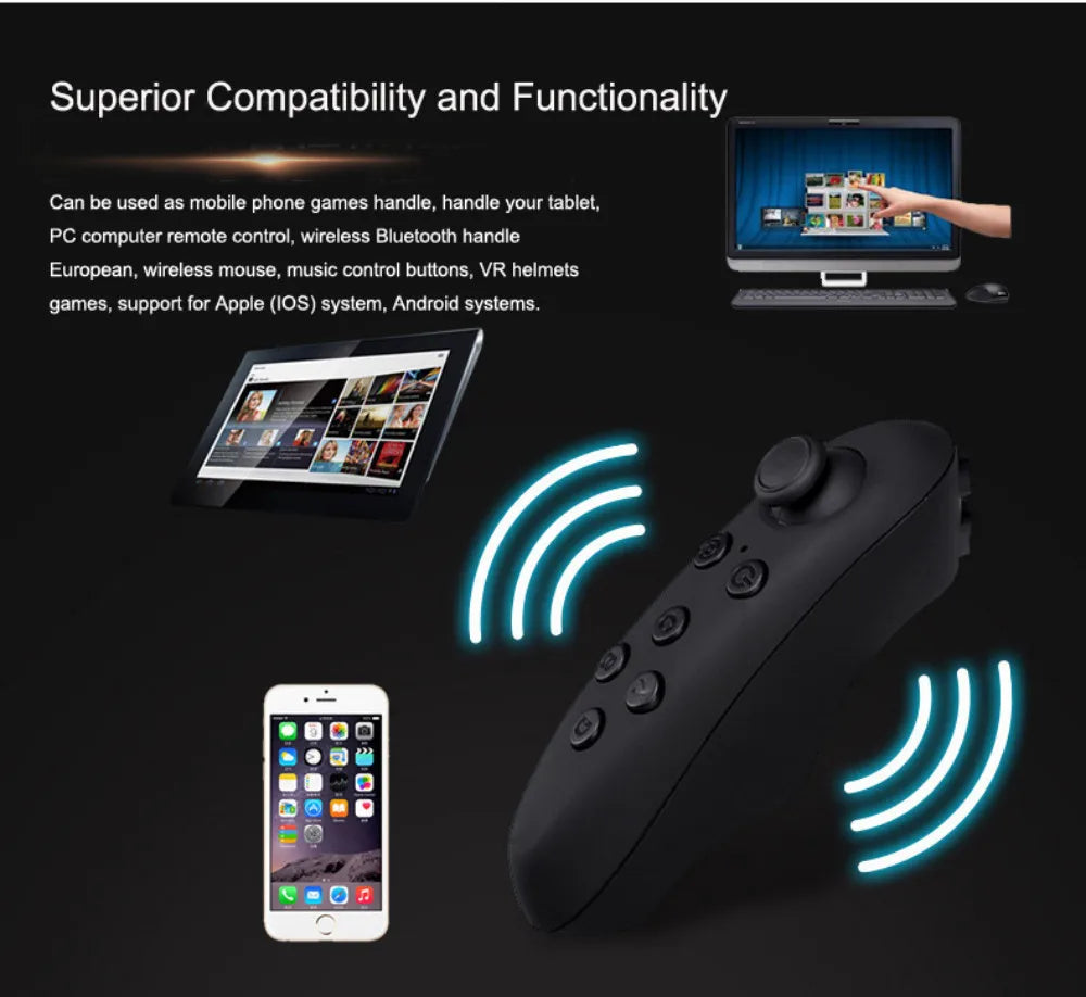 Shinecon 3D VR Glasses – Virtual Reality Headset with Controller for Smartphone Gaming