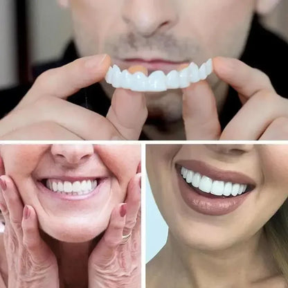 2024 Adult Adjustable Dentures – Snap-on Fake Teeth Set for Gaps, Portable Braces & Oral Hygiene Care