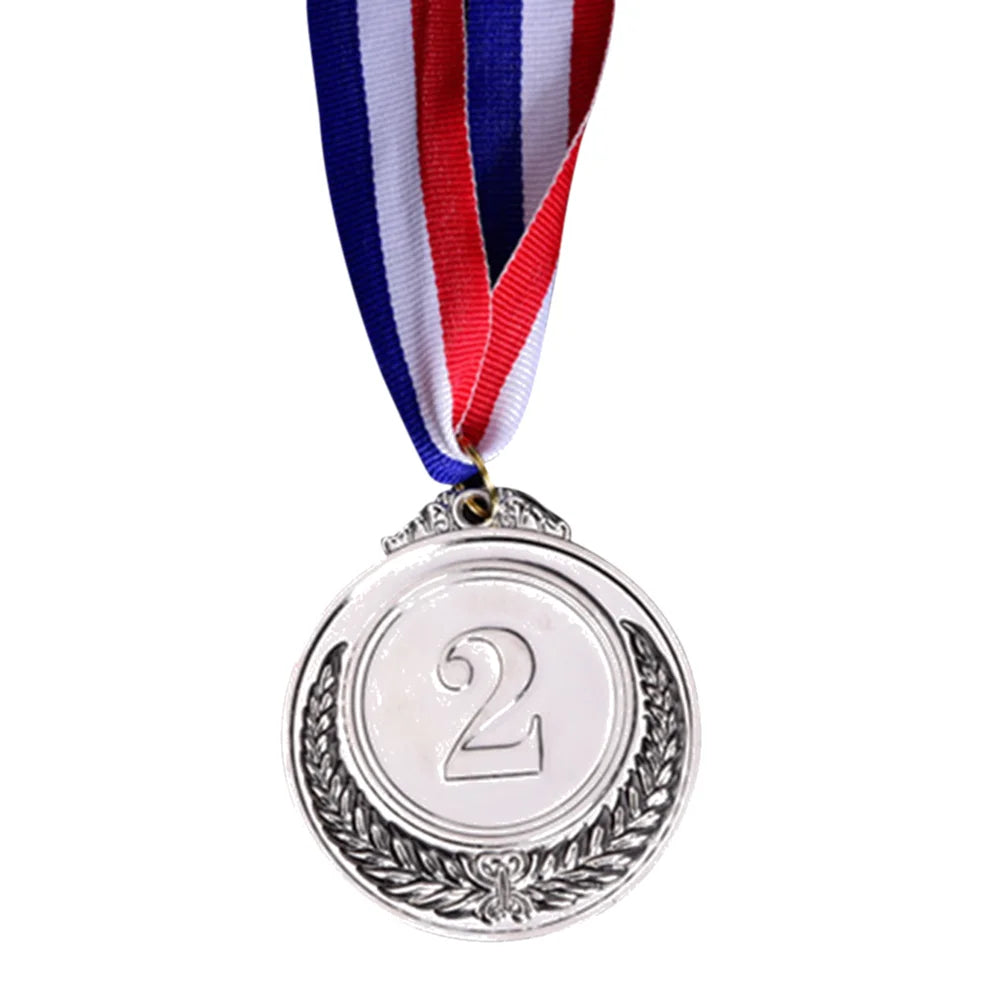 3-Piece Gold, Silver and Bronze Winner Medals - Sports Day Competition Awards for Adults, Kids, Outdoor Games, and Souvenirs