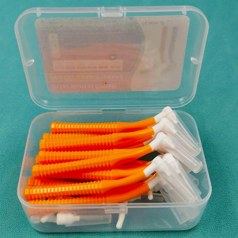 20-Piece Push-Pull Interdental Brushes – Orthodontic Toothpicks for Deep Cleaning and Daily Oral Hygiene