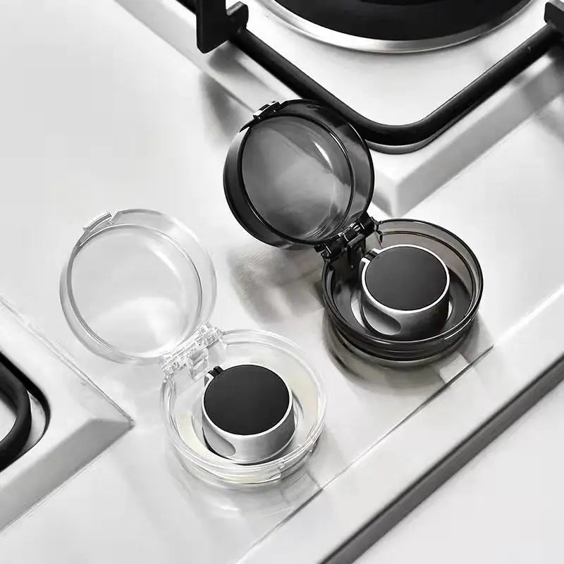 Childproof Gas Stove Protector Set - 4Pcs Children's Kitchen Safety Covers with Baby Safety Lock