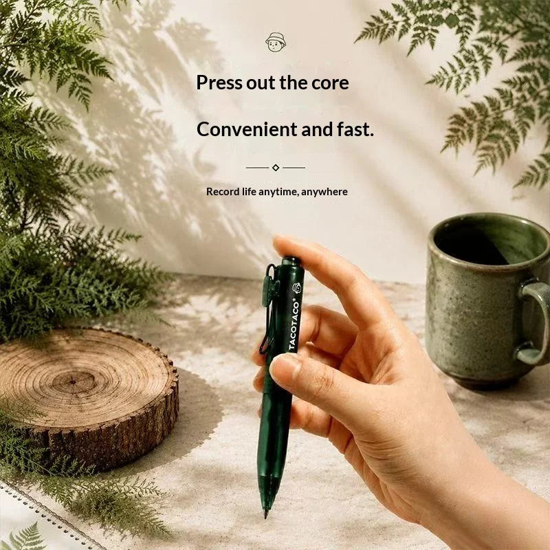 TACOTACO Forest Series Gel Pens - 4-Piece 0.5mm Quick-Dry Black Ink Retractable Pens