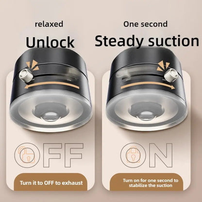 Vacuum Adsorption Magnetic Phone Mount – Double-Sided Hands-Free Magnetic Holder for Car, Gym, Mirror, Smooth Surfaces