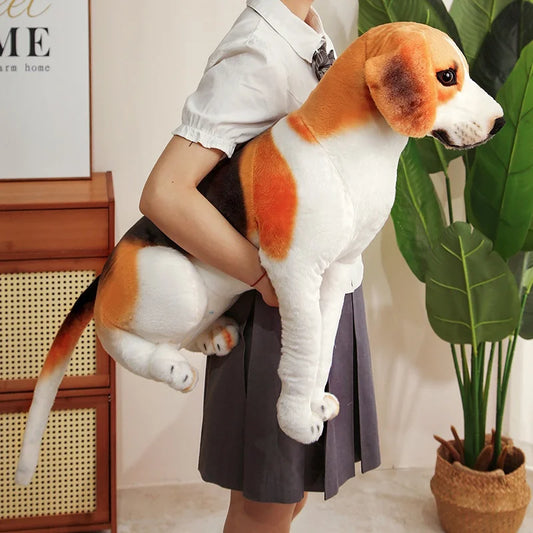 45-65cm Realistic Beagle Plush Toy - Stuffed Dog Doll, Gift, Home Decor & Pet Store Mascot