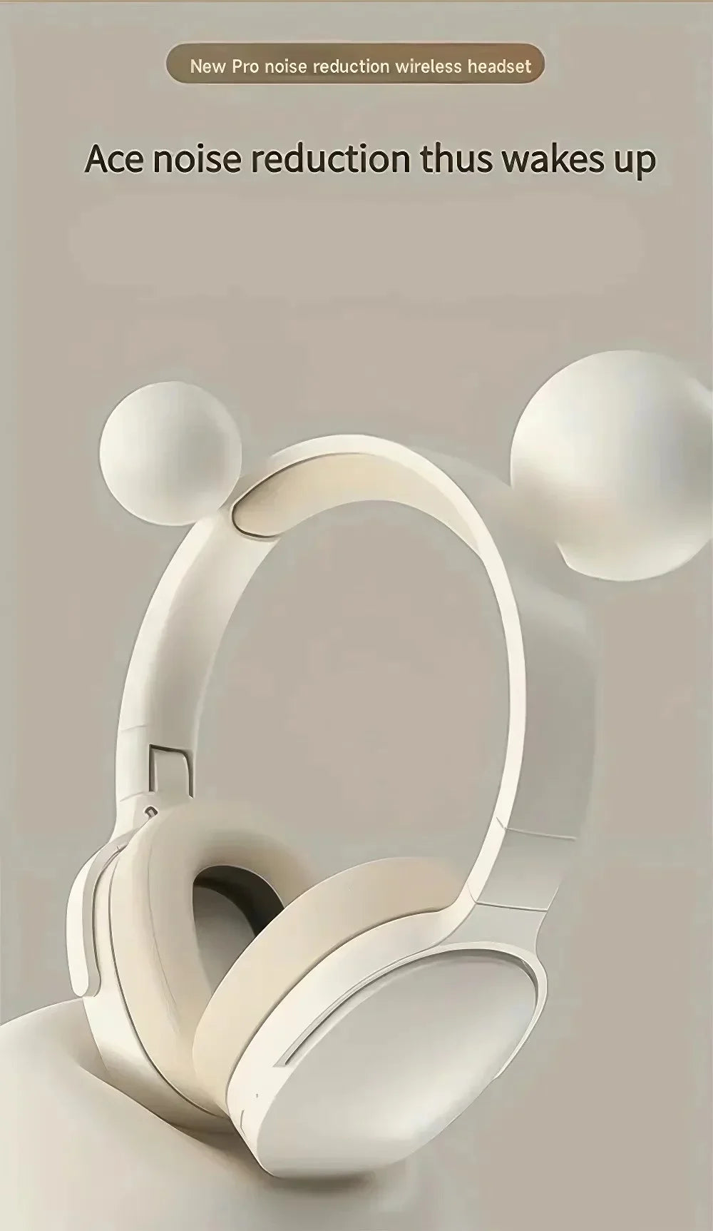 New Wireless Bluetooth Over-Ear Headphones – HiFi Stereo Headset with Mic, TF/AUX Music Player & Sports Earphones