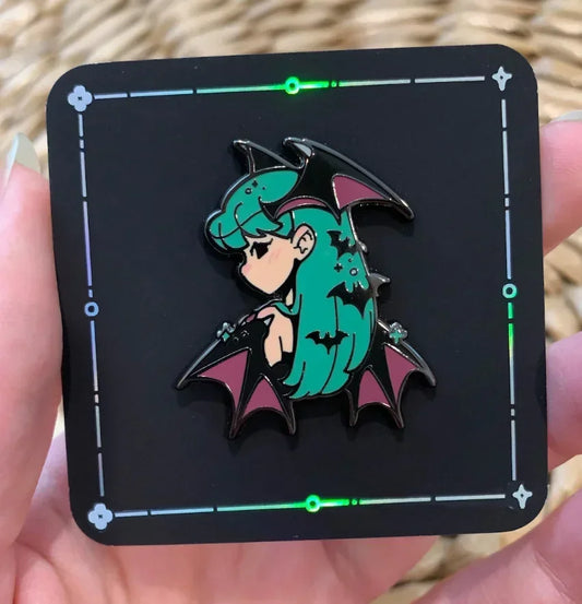 Morrigan Enamel Pin – Collectible Game & Character Badge