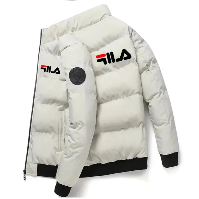 Men's Autumn Winter Short Jacket - Lightweight Cotton-Padded Stand Collar Zipper Coat for Outdoor Casual Wear