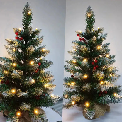 Mini Christmas Tree 45/60cm – PVC Tabletop Decorations for Family Christmas & Holiday Parties