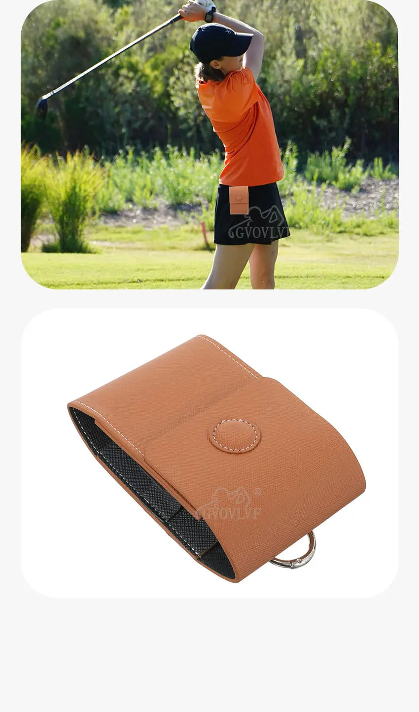 Golf Rangefinder Outdoor Pouch – Professional Golf Tee Holder & Ball Storage Bag, Golf Bag Accessories